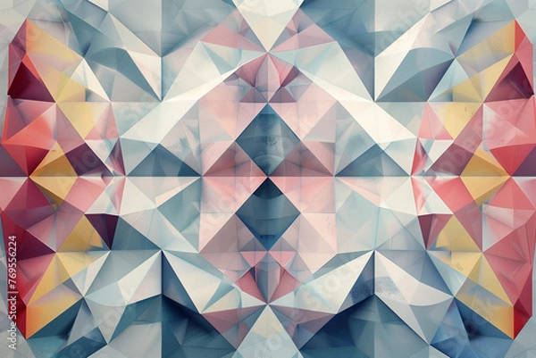Fototapeta Colourful abstract geometric background patterns