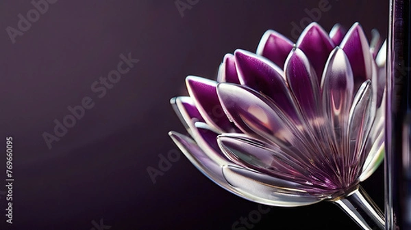 Obraz crystal flowers, petals