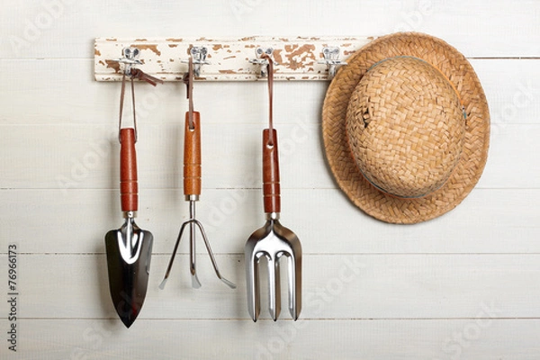 Obraz Garden tools hanging