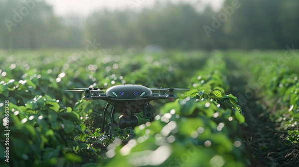 Obraz drone crop monitoring, aerial imagery