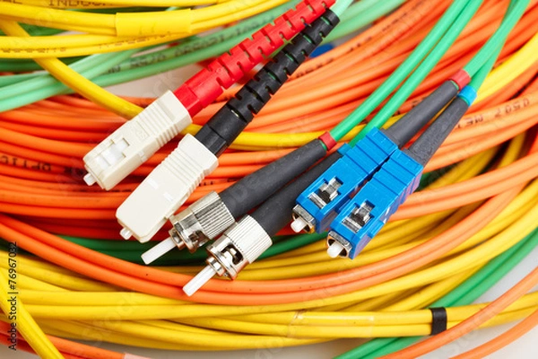 Obraz fiber optic cables