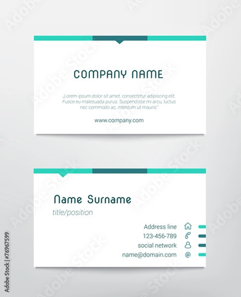 Obraz Business card