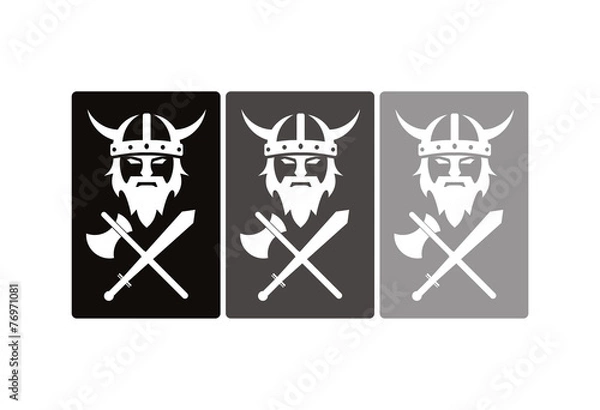 Obraz Viking logo vector