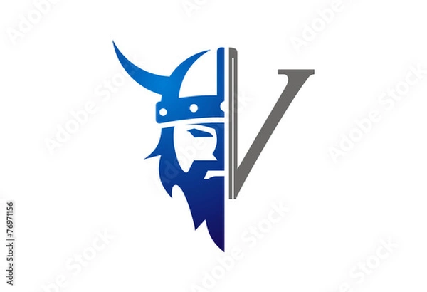 Obraz Viking icon vector logo