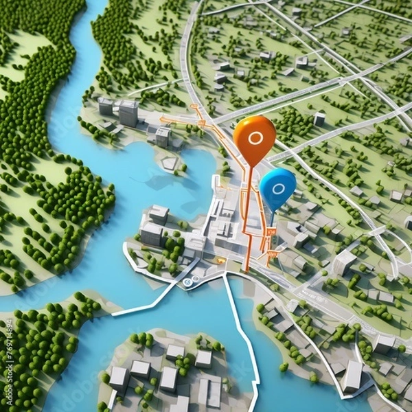 Obraz View of the city