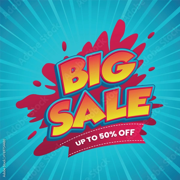 Obraz bigsale promo vector template