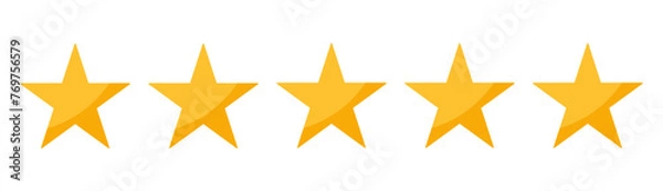 Fototapeta 5つ星のベクターアイコン
