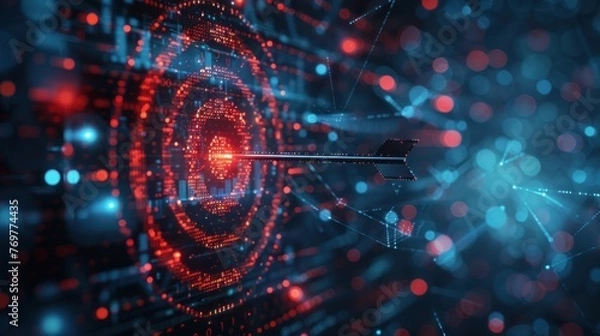 Obraz Abstract digital target