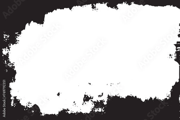 Fototapeta Abstract Monochrome Texture Grungy Black and White Pattern with cracks, scuffs, chips, stains, ink spots, lines and Texture Elements for Dark Design Background