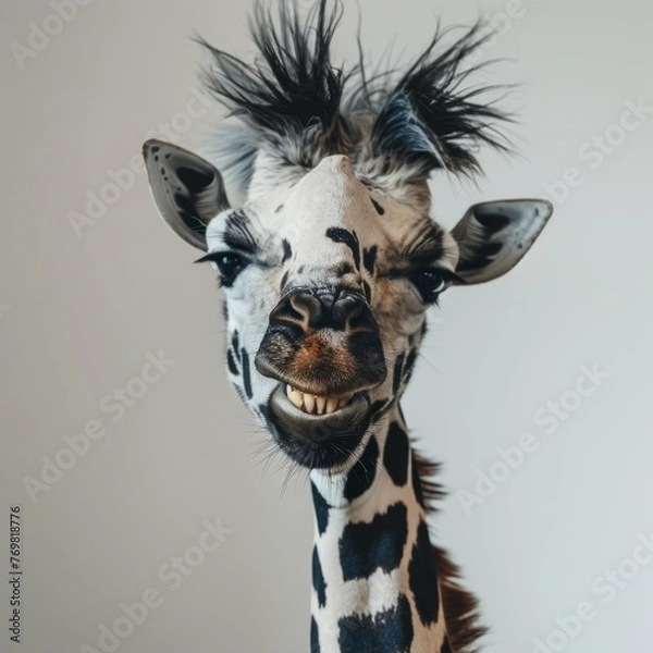 Fototapeta A Funny giraffe 