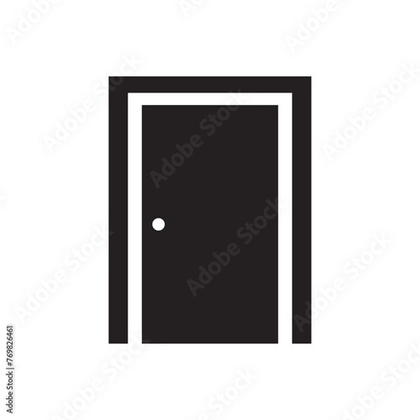 Obraz door icon symbol illustration