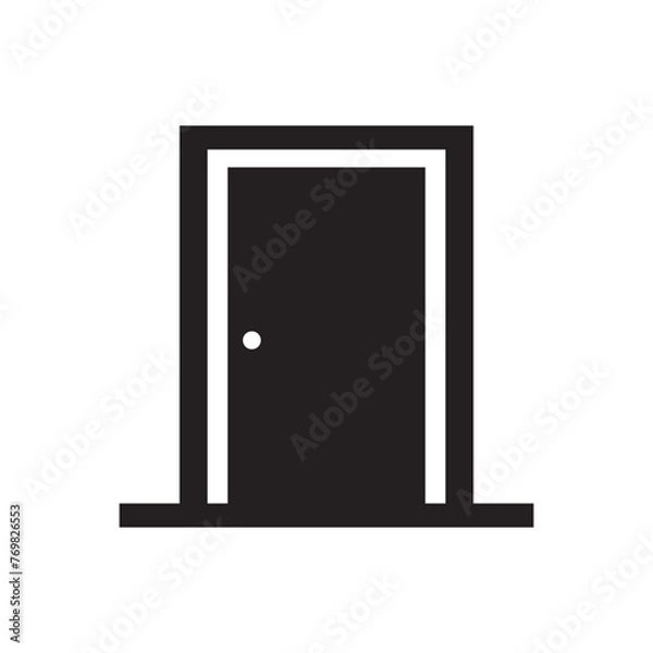 Obraz door icon symbol illustration