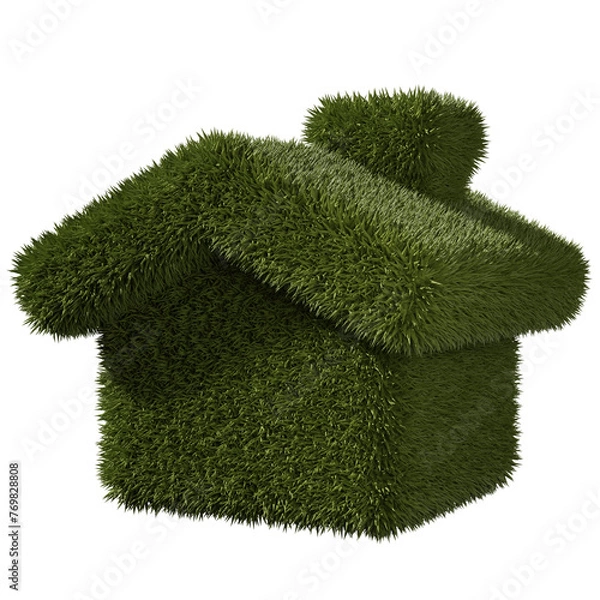 Obraz green ecology house, 3d concept

