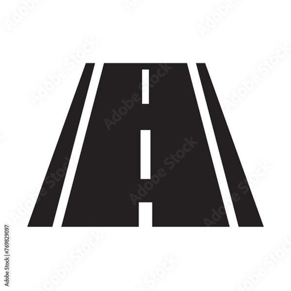 Obraz road icon symbol illustration