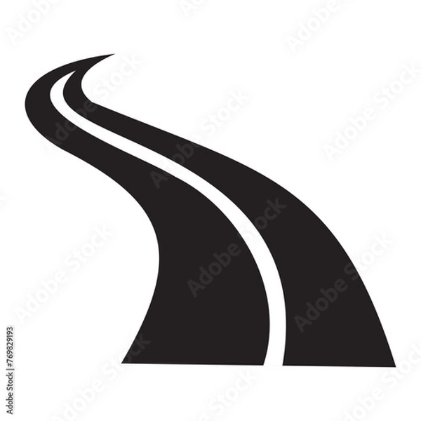 Obraz road icon symbol illustration