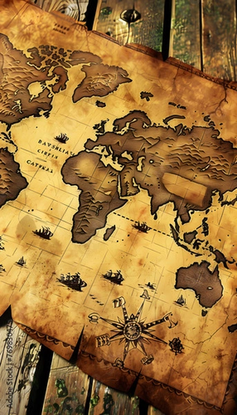 Fototapeta Fantasy Map