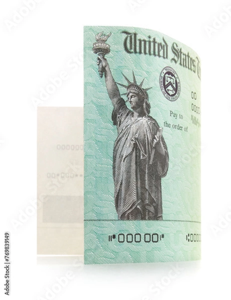 Fototapeta Isolated Stimulus Treasury Check