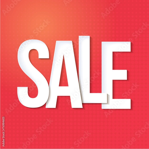 Obraz Sale typography background. Vector