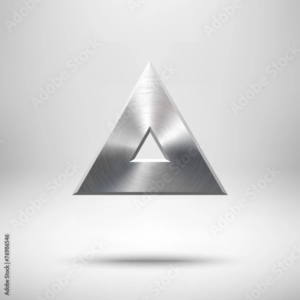 Fototapeta Abstract Triangle Button Template
