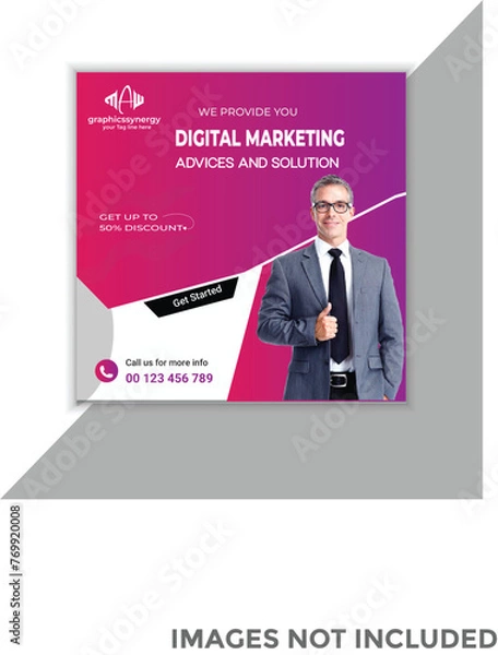 Obraz SOCIAL MEDIA POST DESIGN TEMPLATE