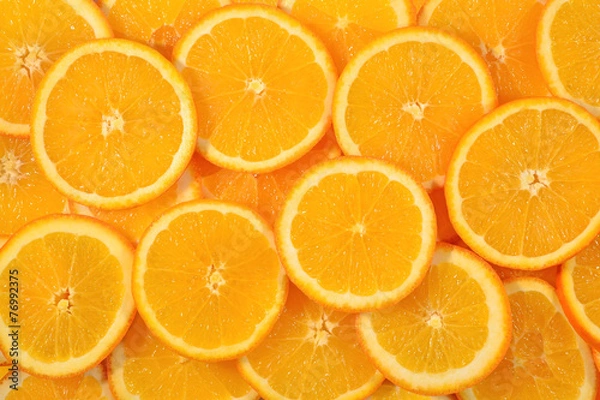 Obraz Orange slices background
