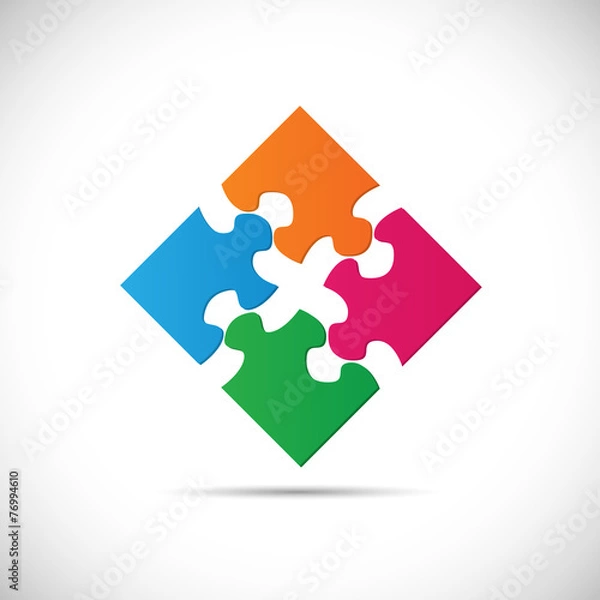 Obraz Układanka - ilustracja