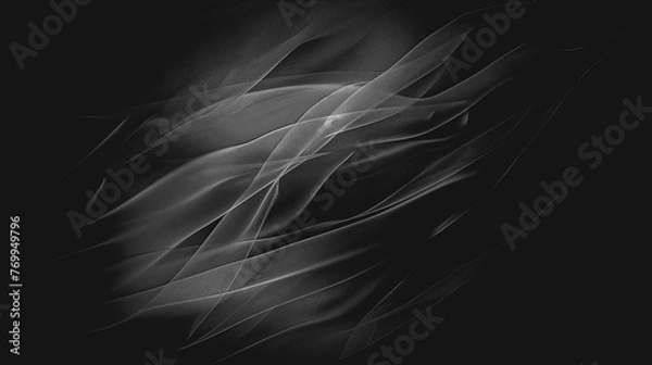 Fototapeta Black and white background, texture with delicate, interpenetrating stripes. Czarno białe tło, faktura z delikatnymi, przenikającymi się pasami.