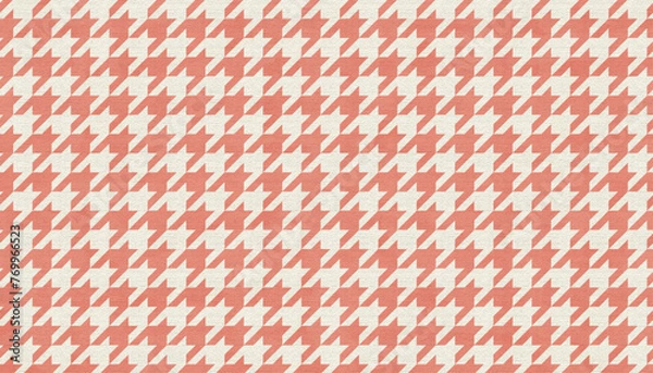 Fototapeta Houndstooth seamless patten, 16:9 widescreen wallpaper / backdrop	