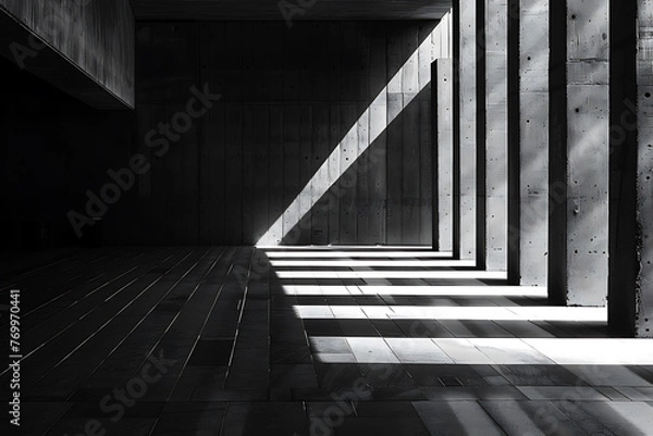 Fototapeta Minimalist monochrome background, perfect for modern design projects