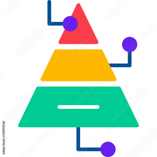 Obraz Pyramid Chart Icon