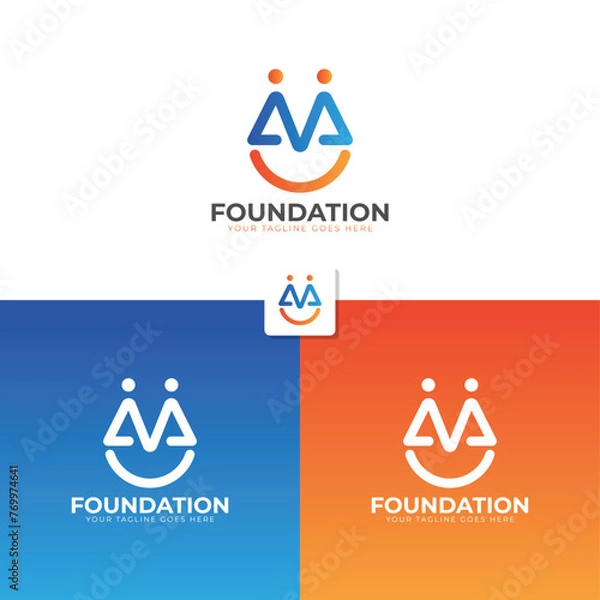 Obraz Logo design for educational foundations