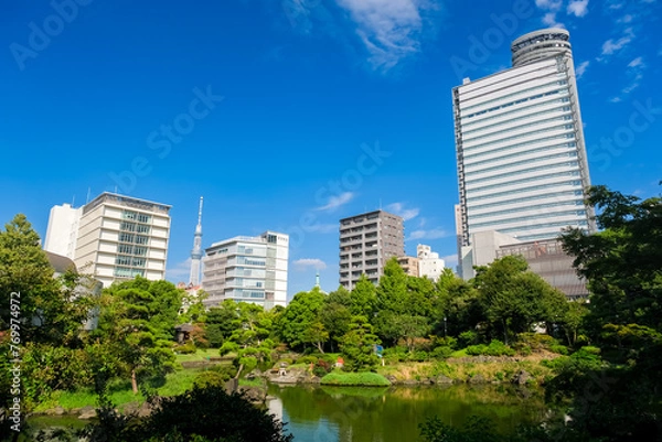 Fototapeta 東京都墨田区 旧安田庭園