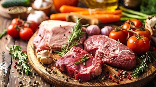 Fototapeta the environmental impact of meat consumption and explore plant-based alternatives.