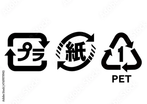 Obraz リサイクルマークセット
