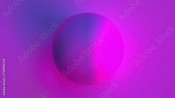 Fototapeta Sphere with multicolored light. Computer generated 3d render