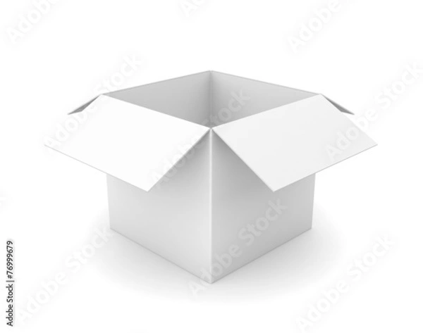 Fototapeta open cardboard box