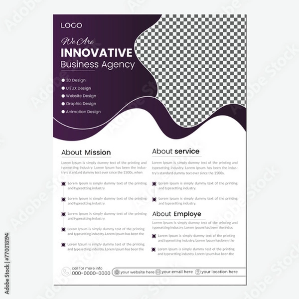 Obraz Creative Business flyer design and template