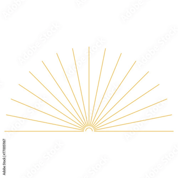 Fototapeta Boho Sun Element