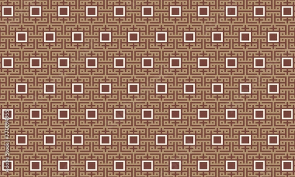 Obraz Infuse your designs with earthy elegance using this captivating brown geometric pattern.