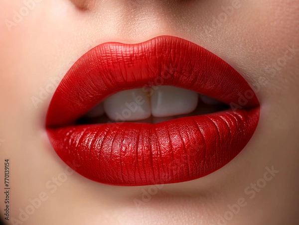 Fototapeta Red lips