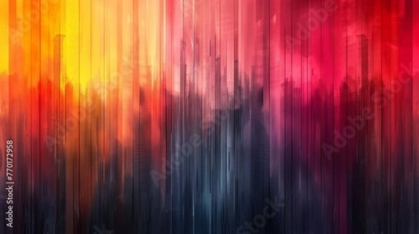 Fototapeta A colorful painting with a lot of different colors and lines