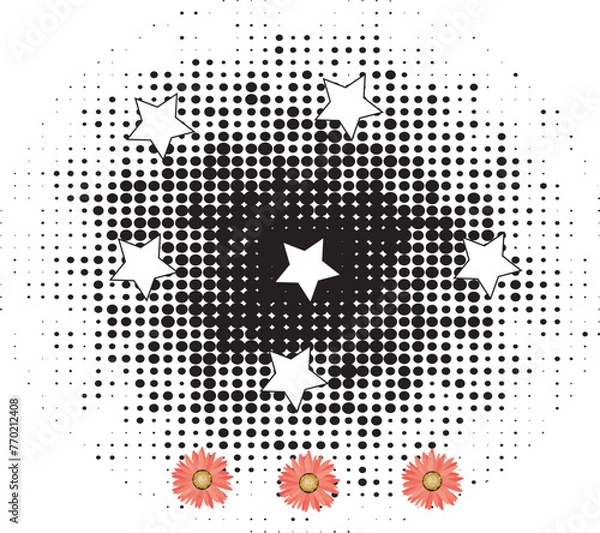 Obraz skull on black