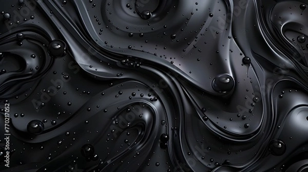 Obraz Cosmic Swirl Material Black  Wallpaper Background