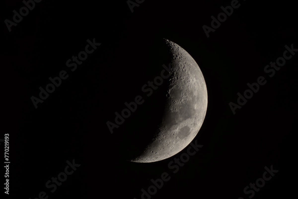 Obraz Beautiful Waxing Crescent Moon