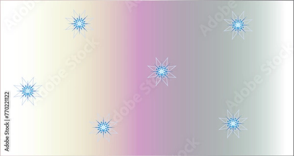 Obraz snowflakes on a blue background