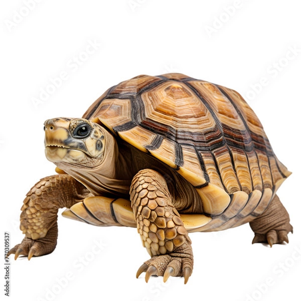 Fototapeta Turtle isolated on white background 