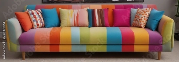 Fototapeta bed with pillows