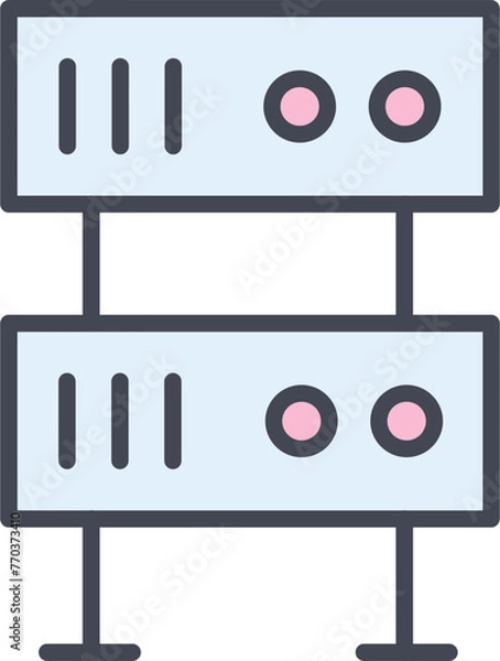 Fototapeta Server Vector Icon