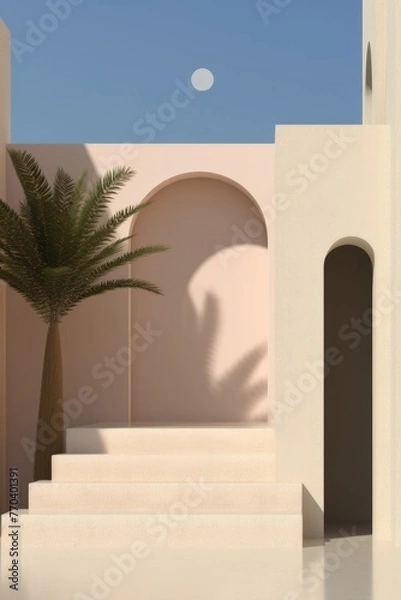 Obraz Building exterior with arch.