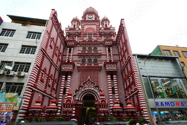 Obraz ジャミウルアルファーモスク　スリランカ　コロンボ